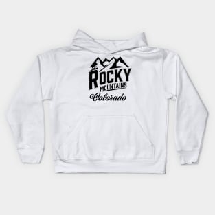 Rocky Mountains Colorado Kids Hoodie